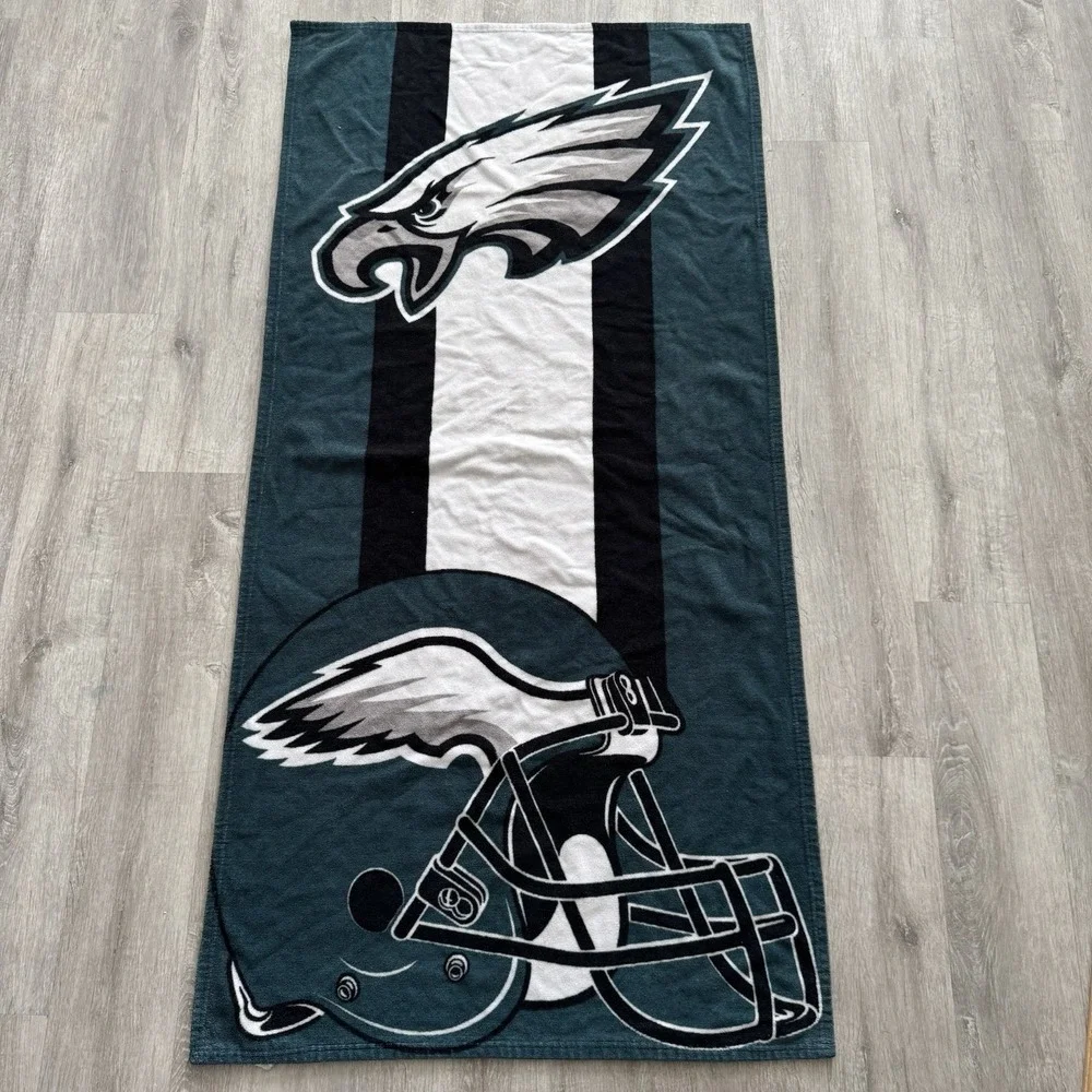 Vintage 1990's/2000's Philadelphia Eagles Bath Beach Towel NFL